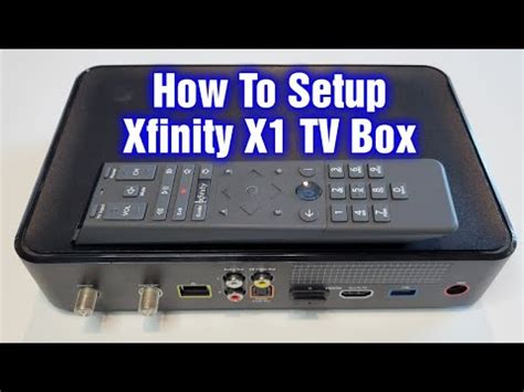 xfinity tv box setup